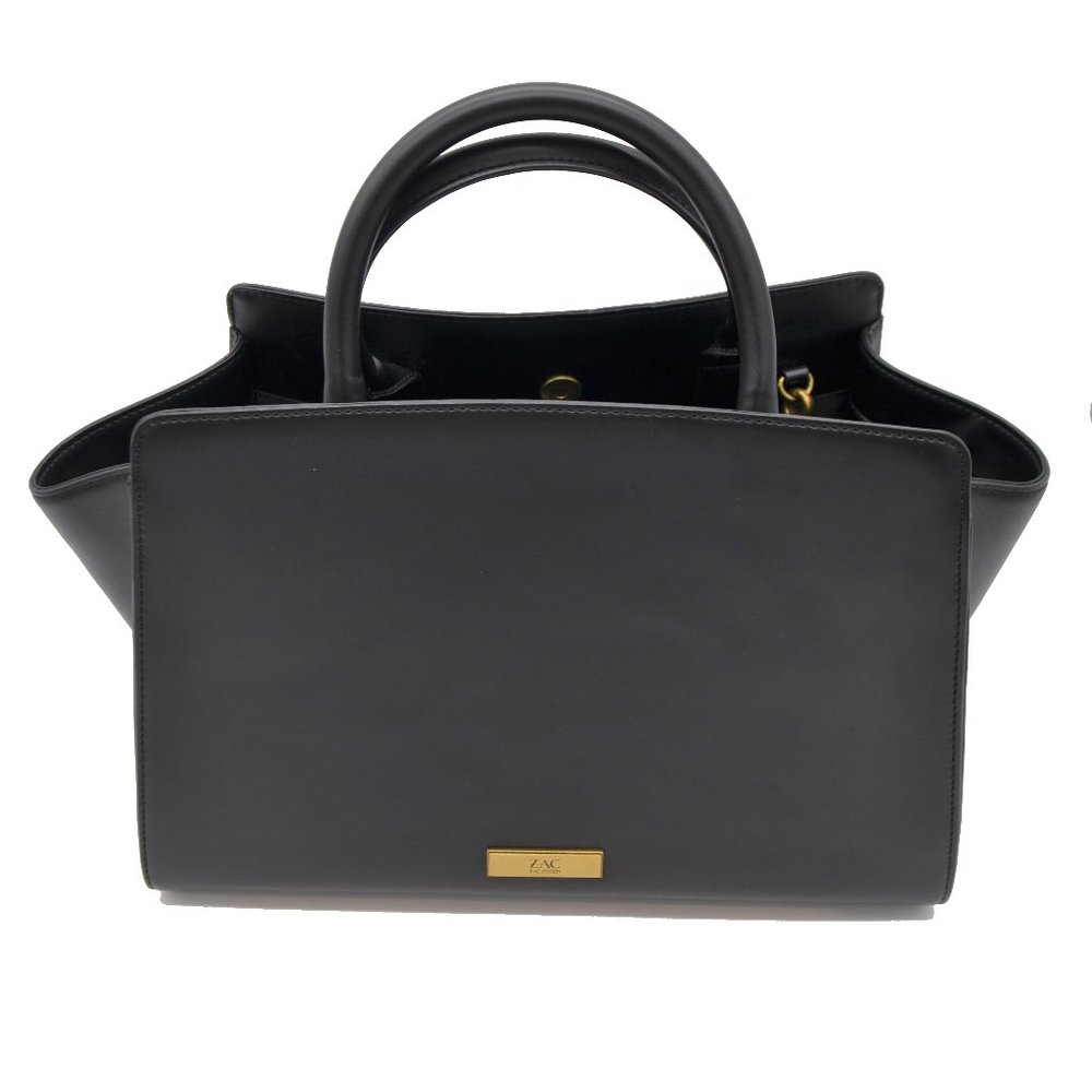 ZAC POSEN EARTHA ICONIC EAST/WEST SATCHEL BLACK
